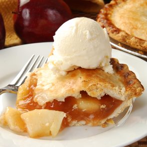 Apple pie and ice cream