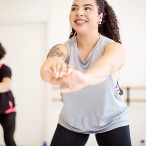 women in fitness class