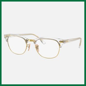 Ray Ban Clubmaster Transparent Glasses